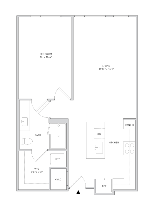 Floor plan layout diagram for A4