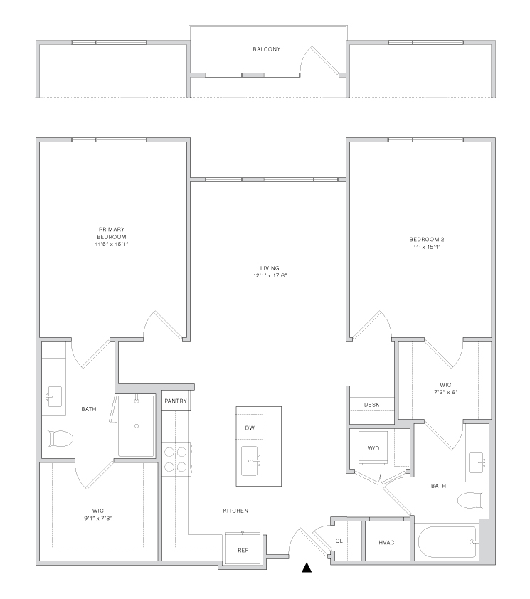 Floor plan layout diagram for B3
