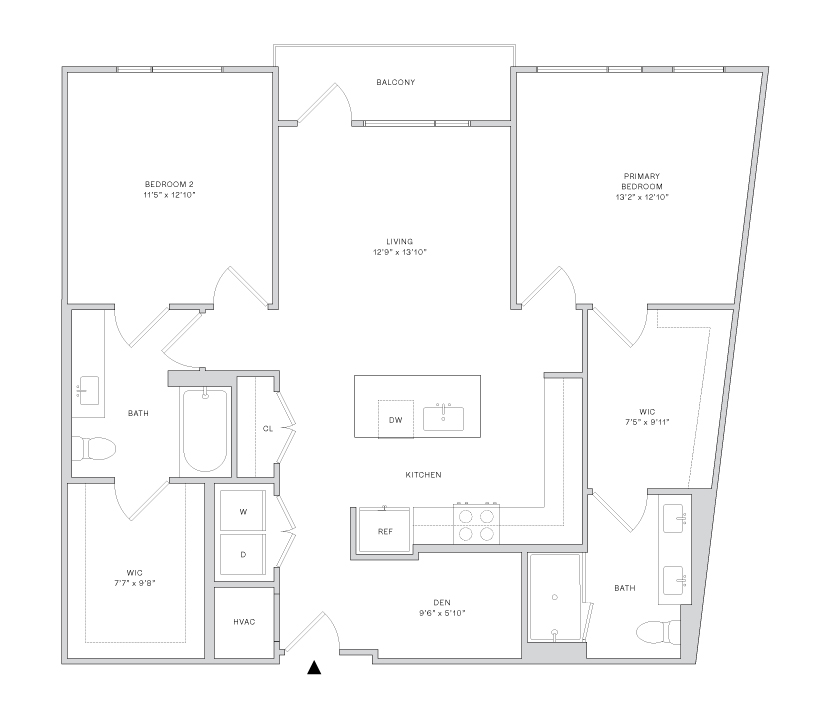 Floor plan layout diagram for BD1