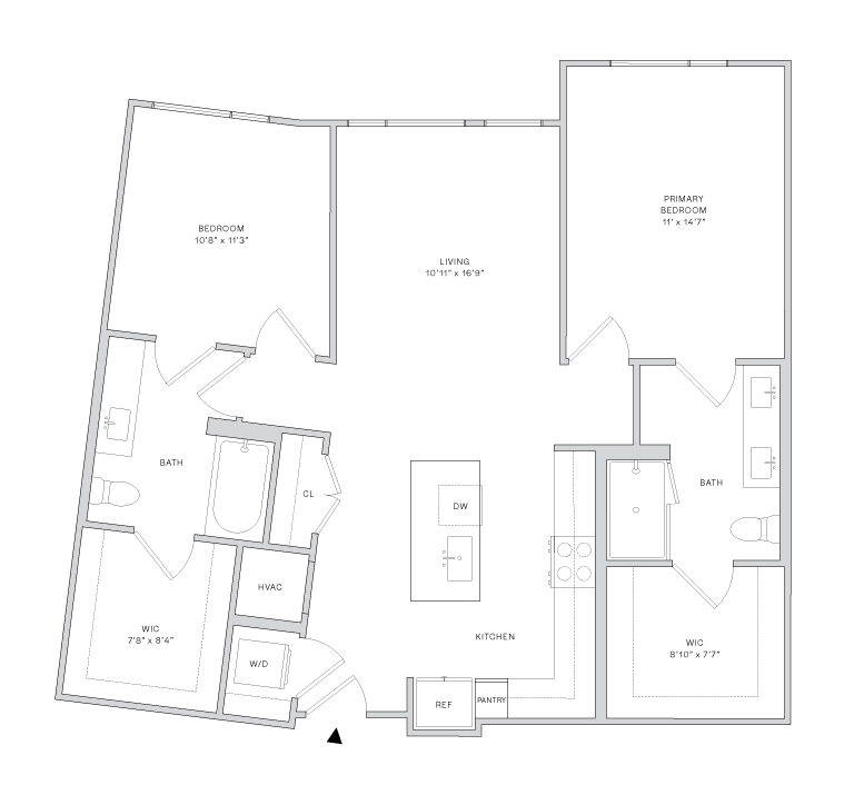 Floor plan layout diagram for B1