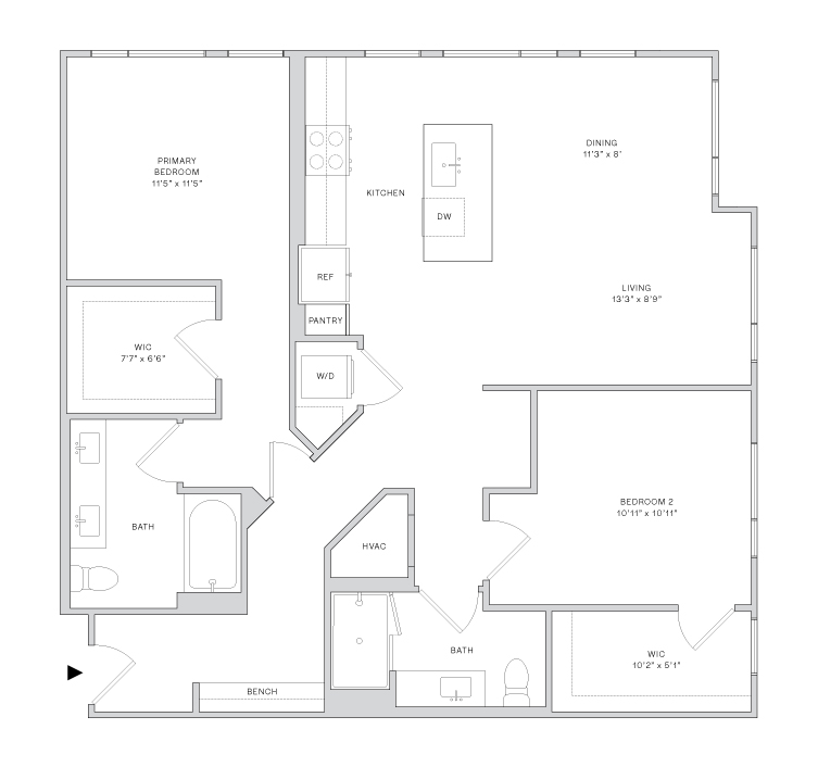 Floor plan layout diagram for B4