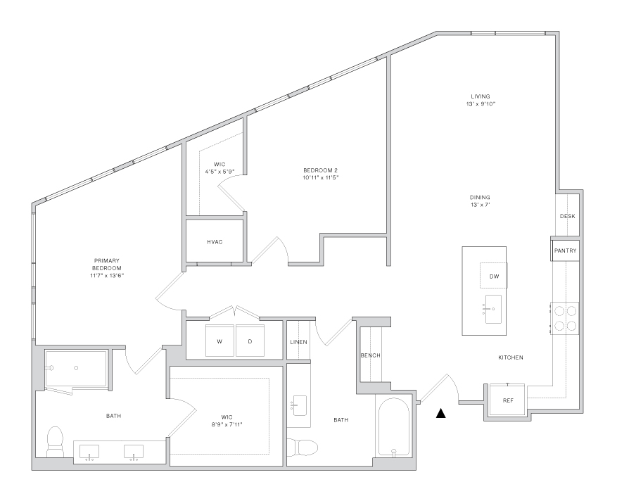 Floor plan layout diagram for B5
