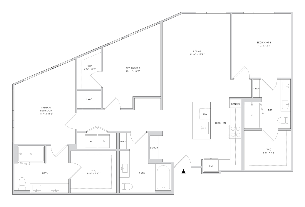 Floor plan layout diagram for C2
