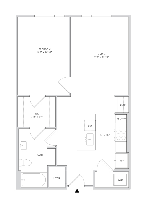 Floor plan layout diagram for A2