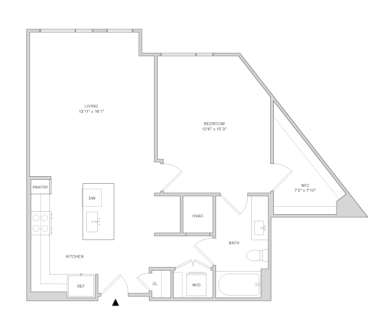 Floor plan layout diagram for A7