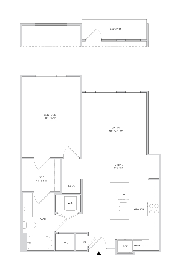 Floor plan layout diagram for A6