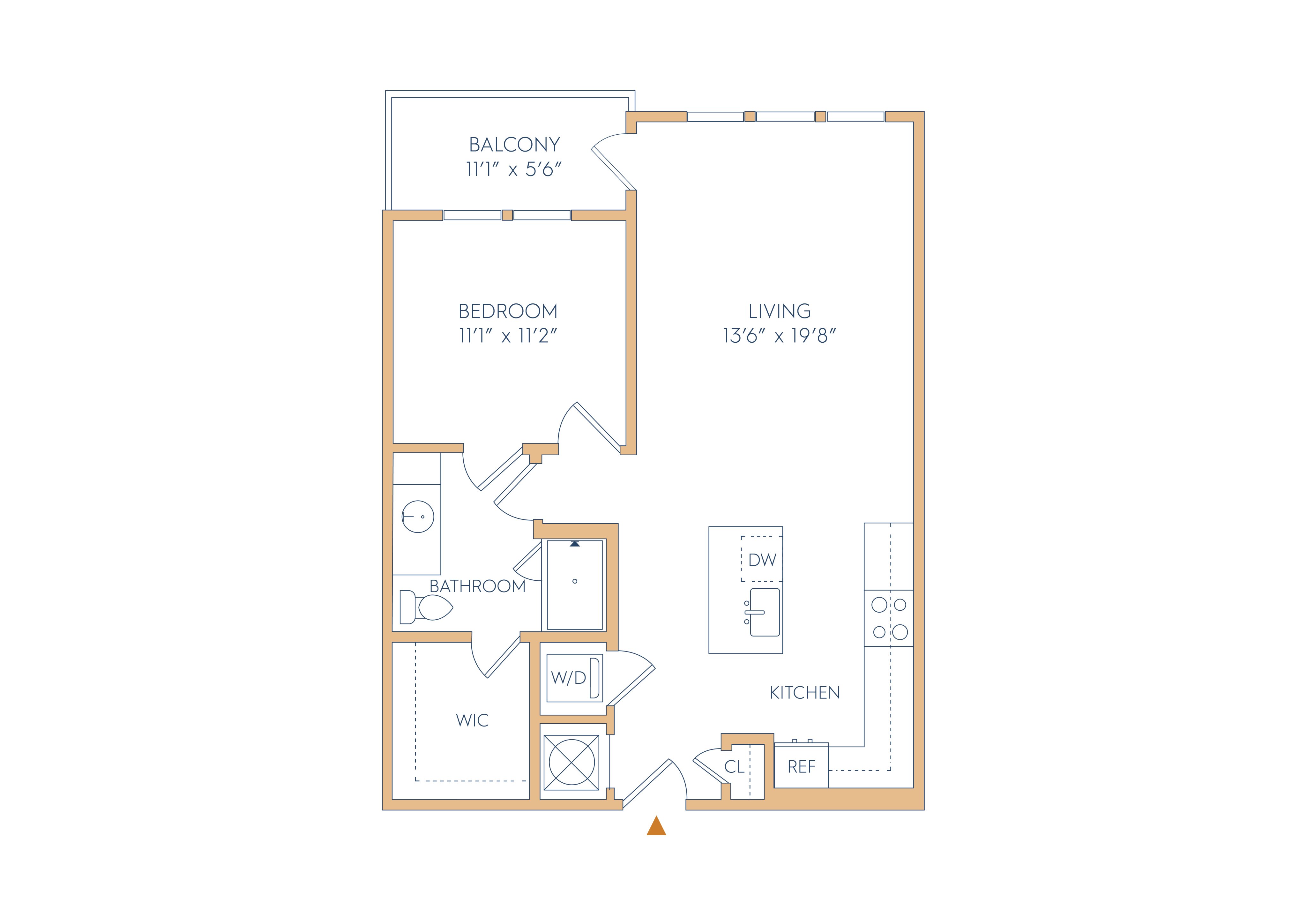 Floor plan layout diagram for A1