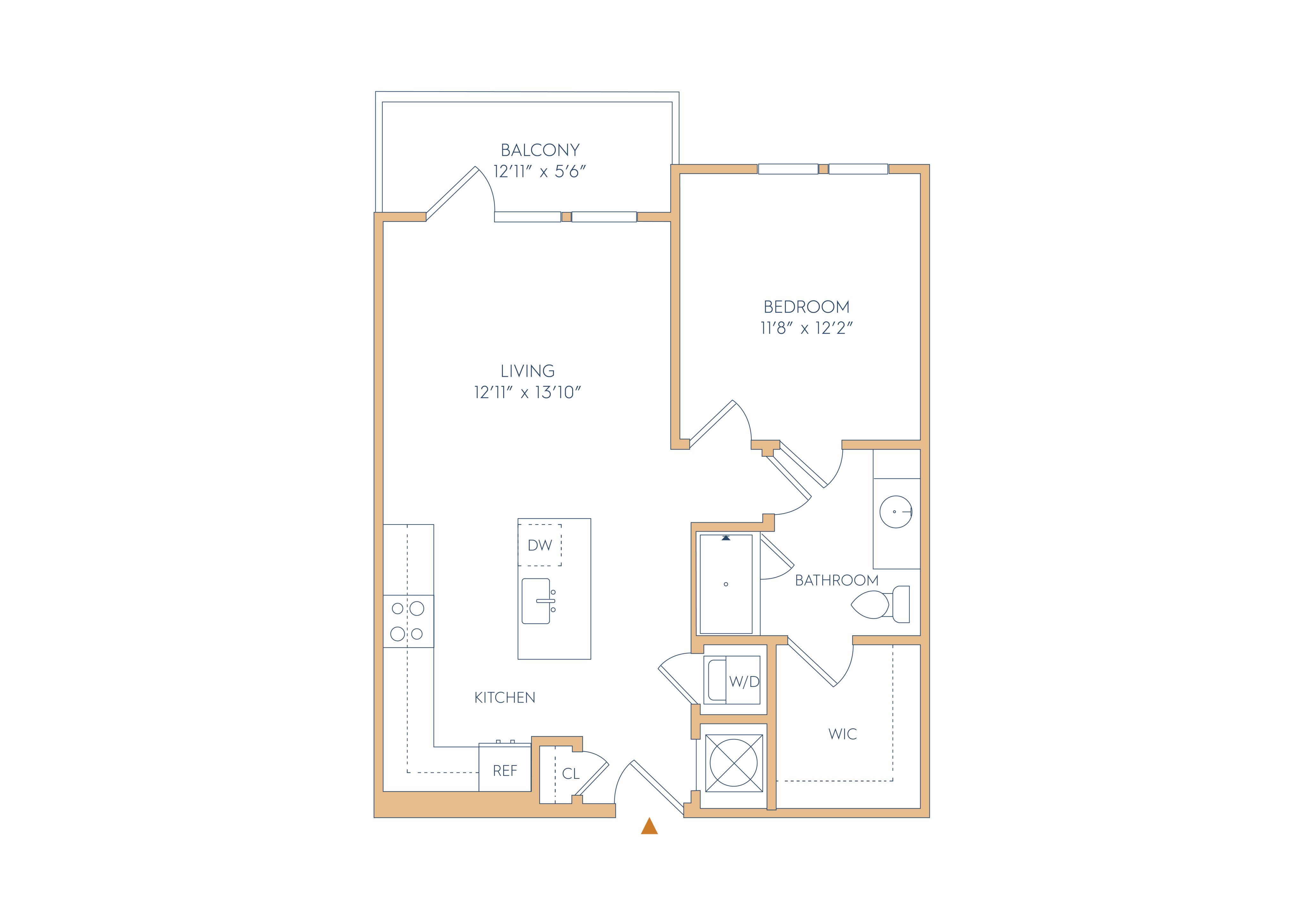 Floor plan layout diagram for A3