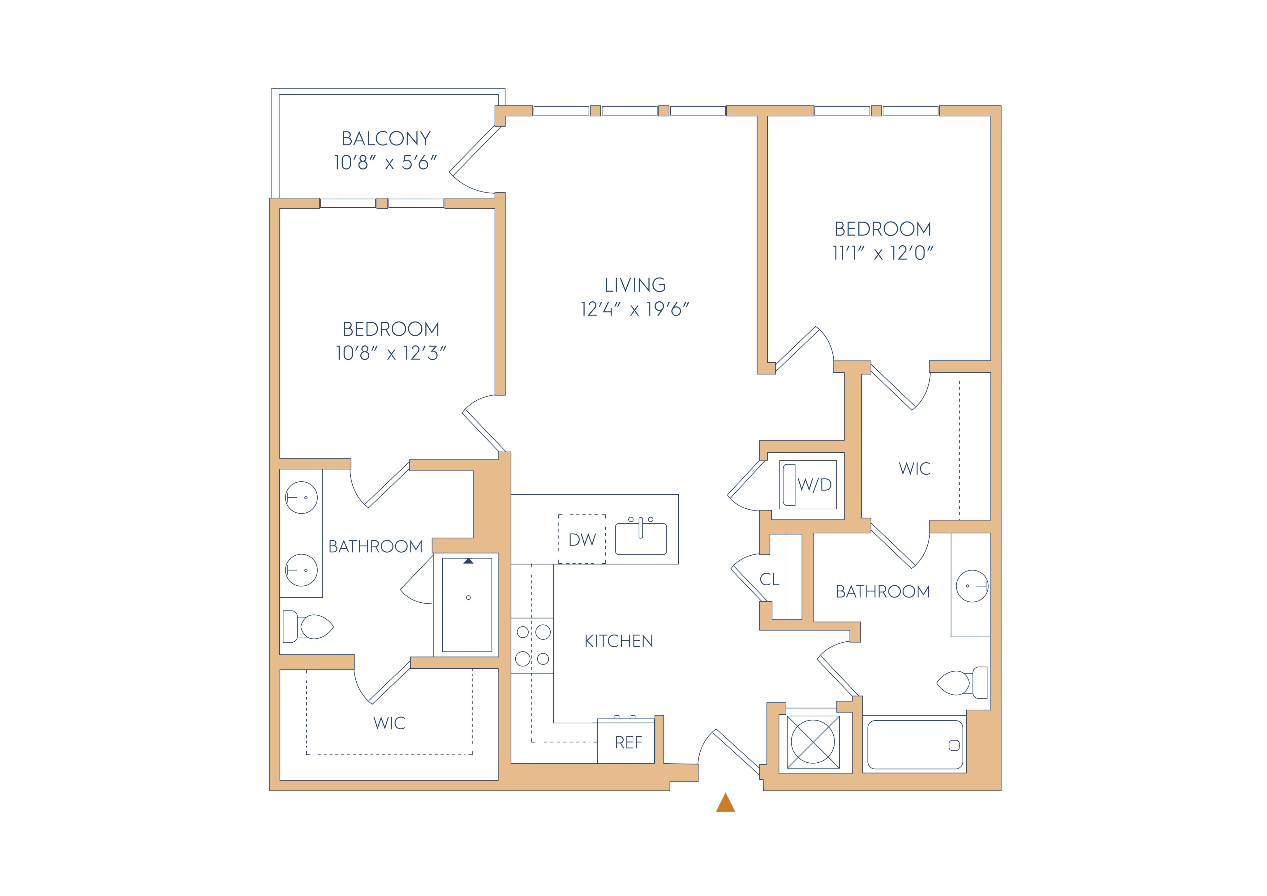 Floor plan layout diagram for B1