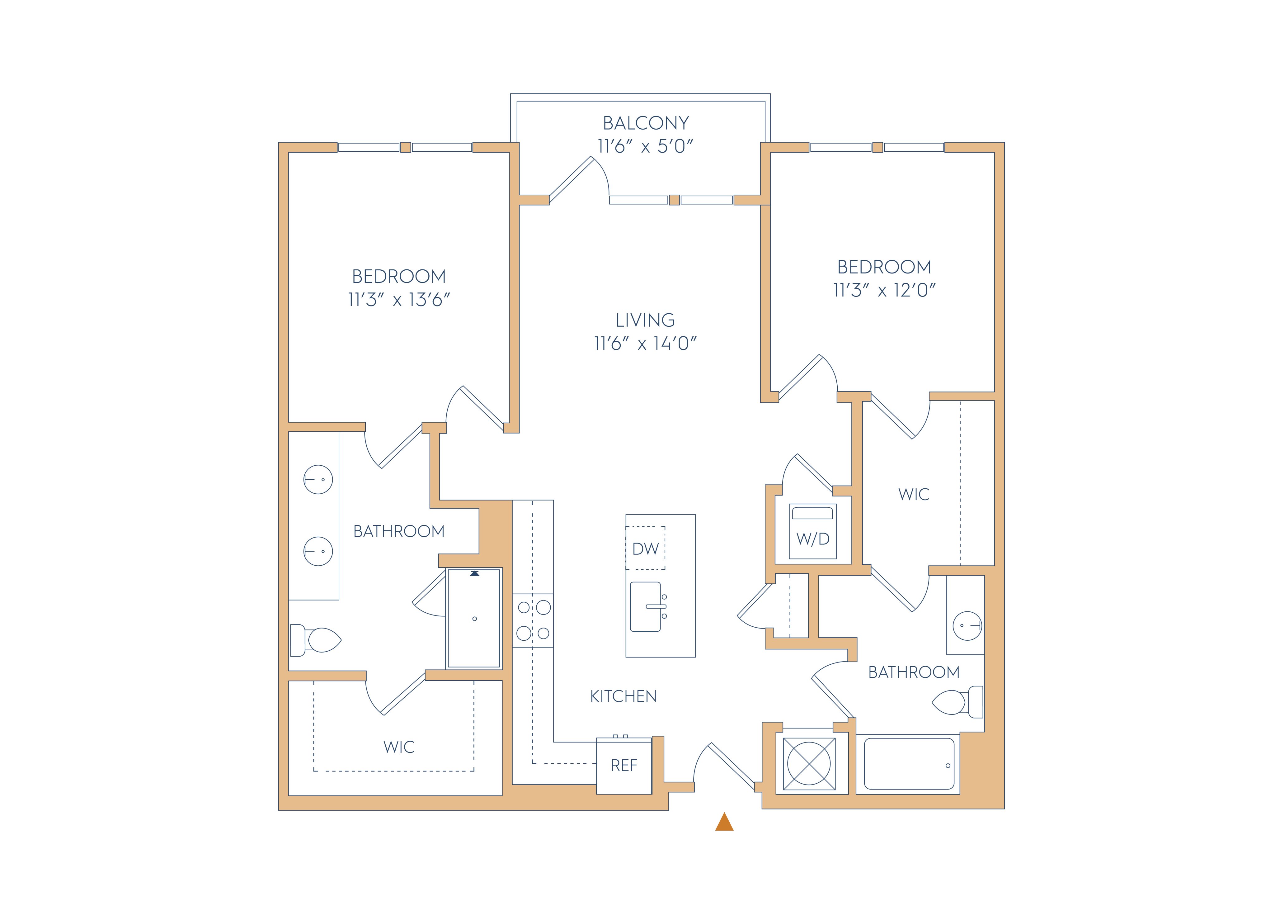 Floor plan layout diagram for B4