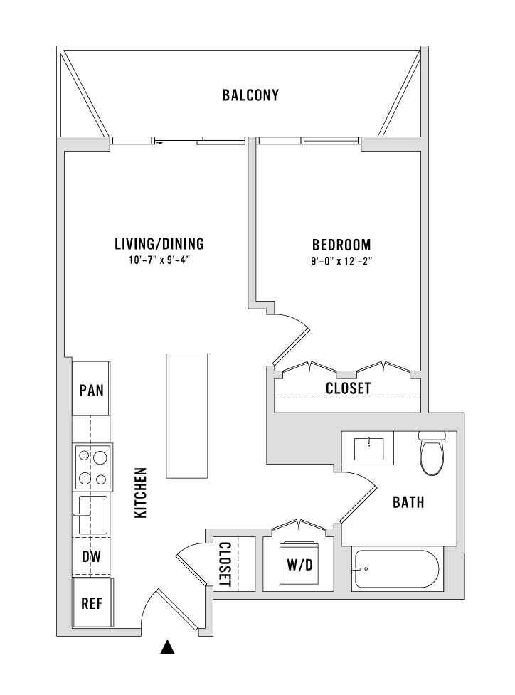 Floor plan layout diagram for A1