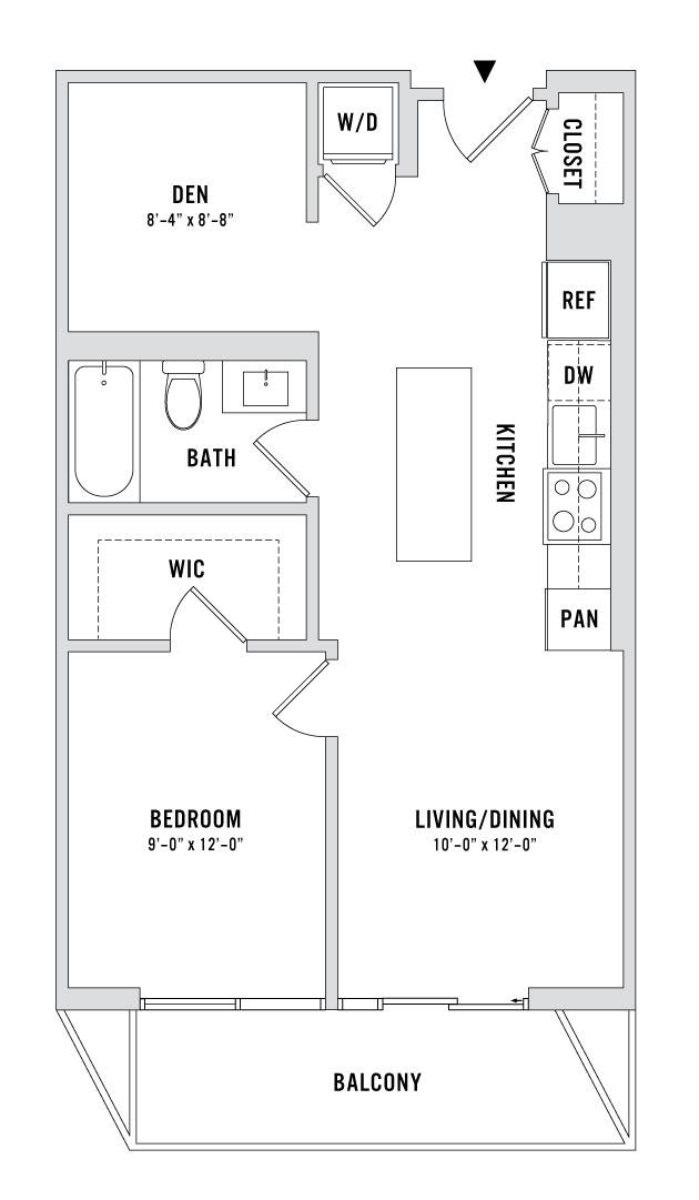Floor plan layout diagram for A10