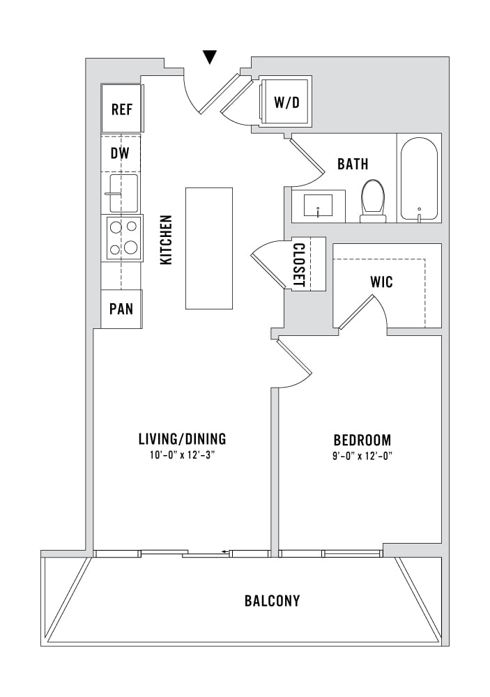 Floor plan layout diagram for A2-A