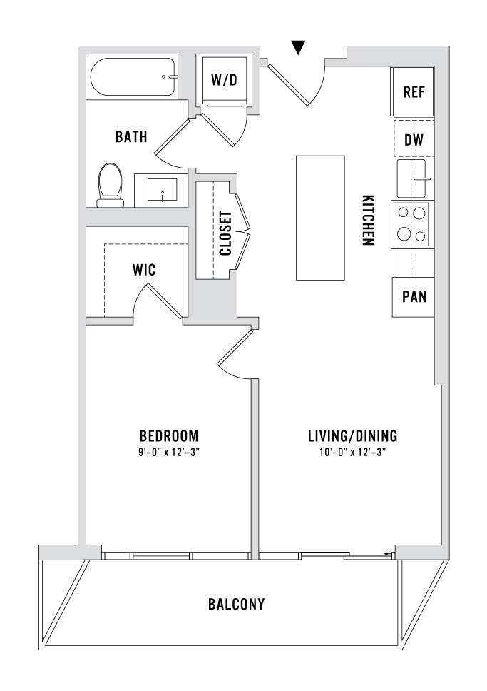 Floor plan layout diagram for A5