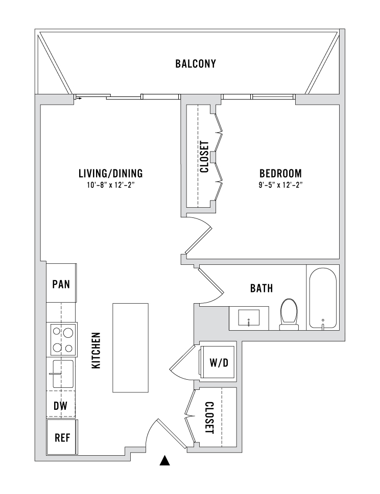 Floor plan layout diagram for A6