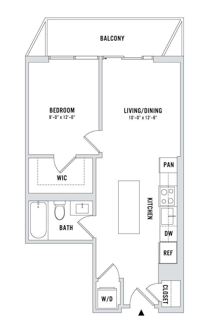 Floor plan layout diagram for A7
