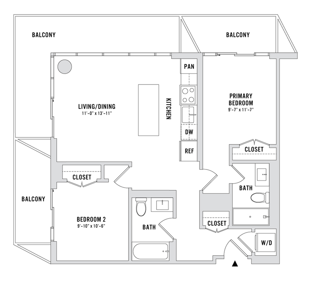 Floor plan layout diagram for B4