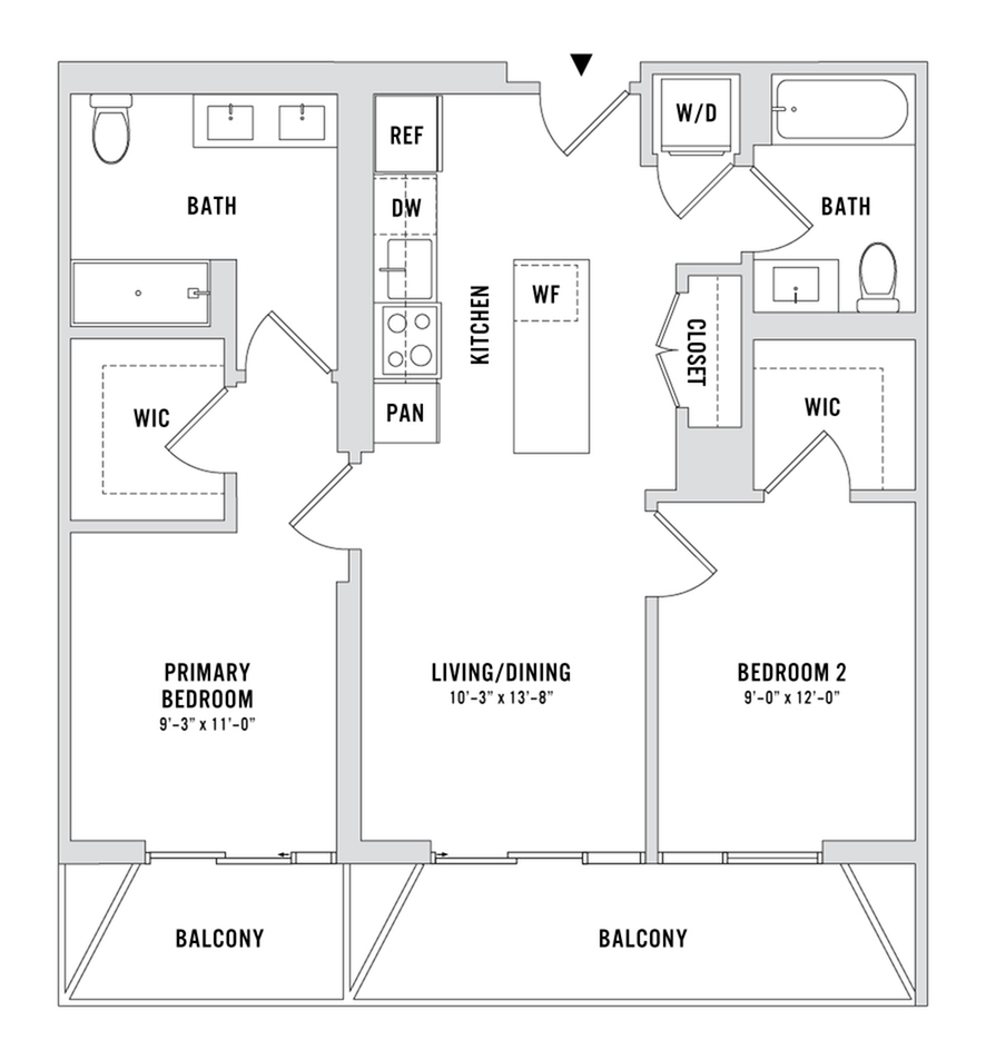 Floor plan layout diagram for B5-PH