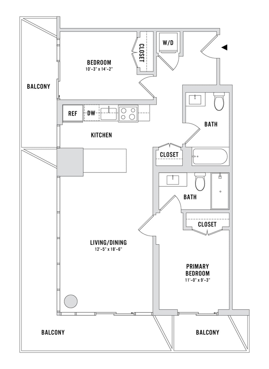 Floor plan layout diagram for B9-A
