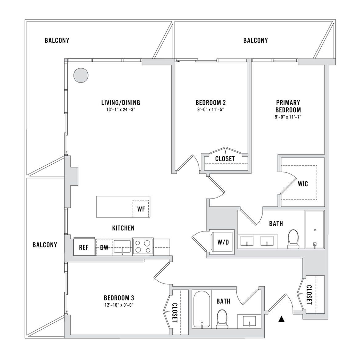 Floor plan layout diagram for C5-PH