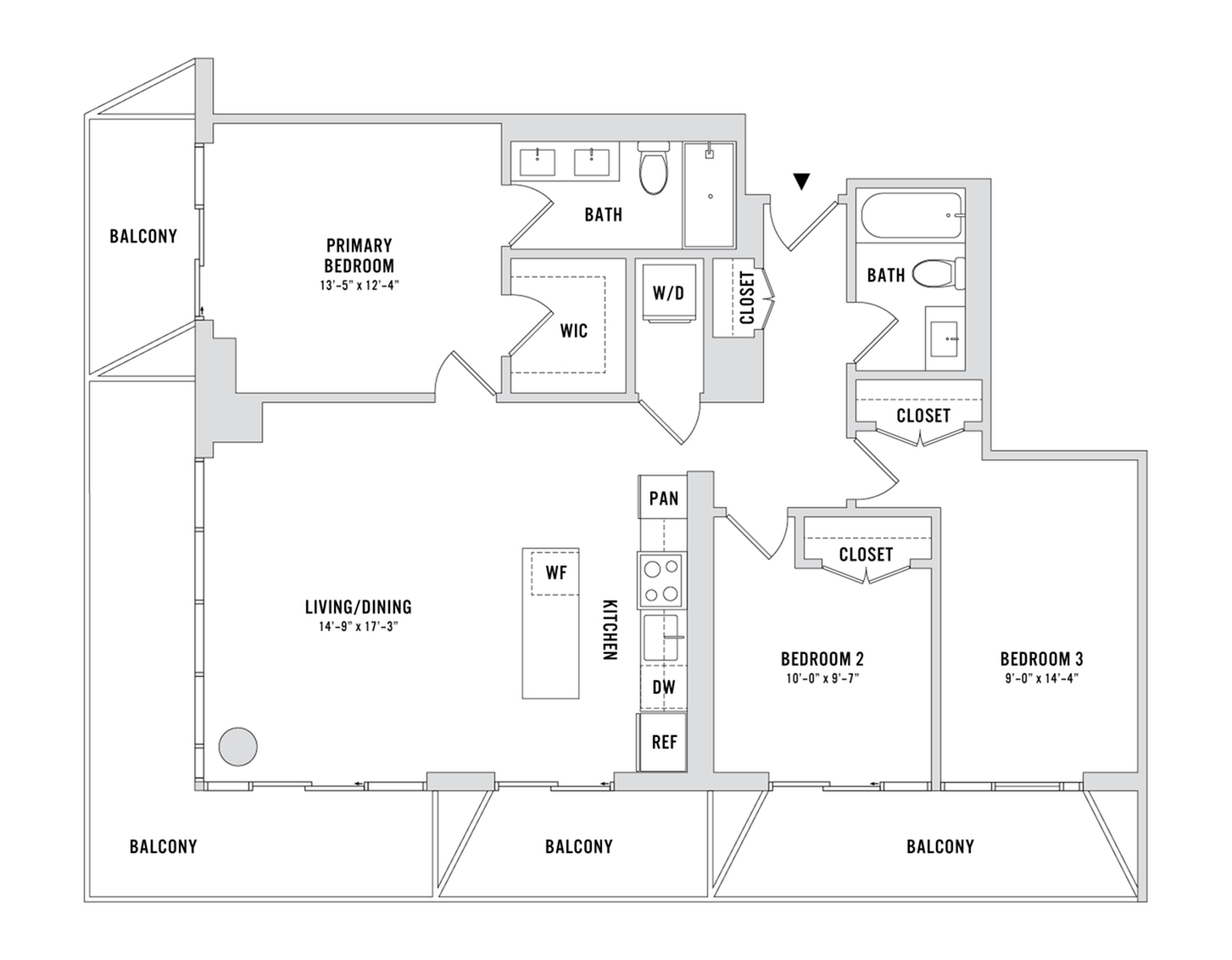 Floor plan layout diagram for C7-PH