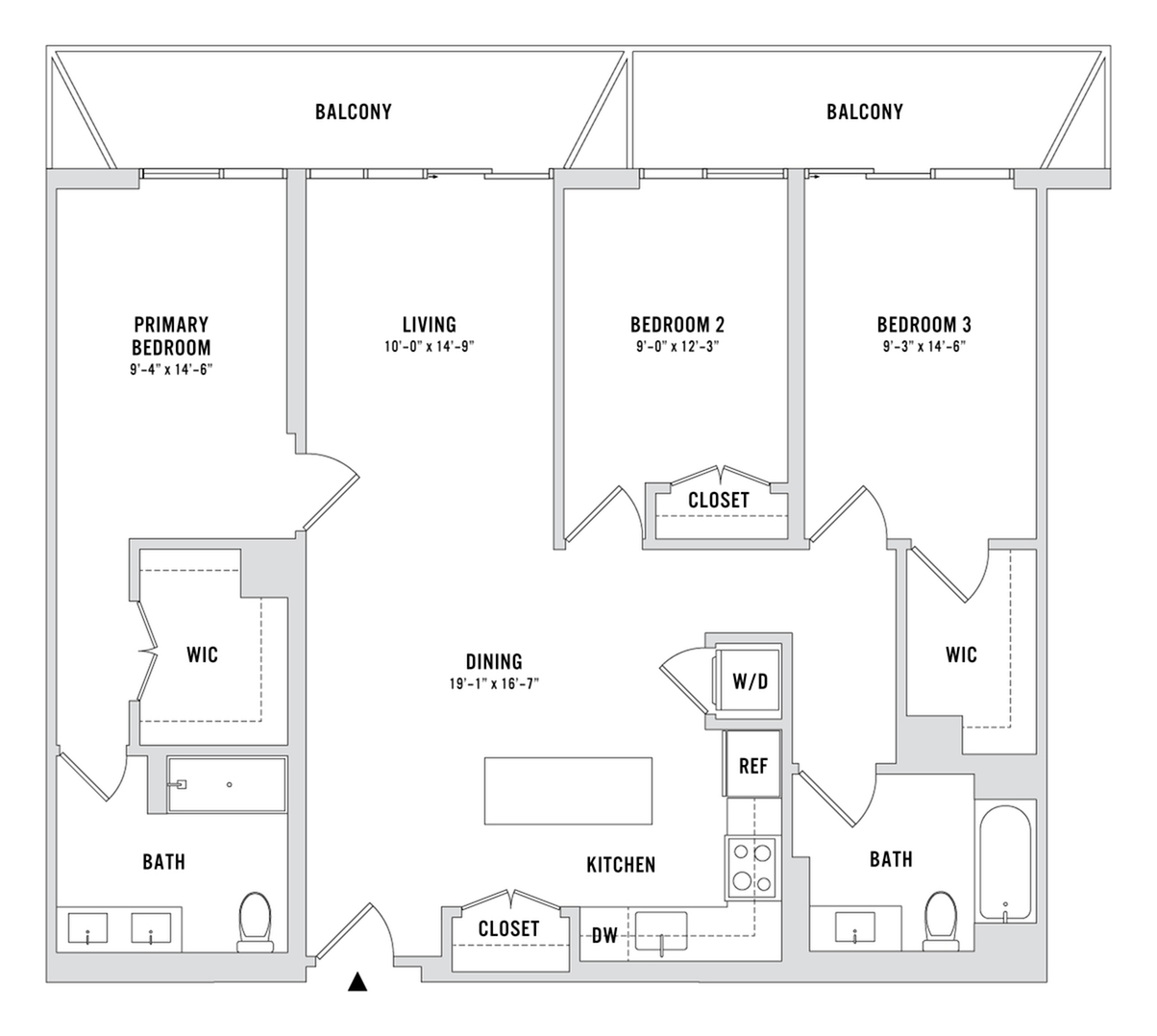 Floor plan layout diagram for C8-A