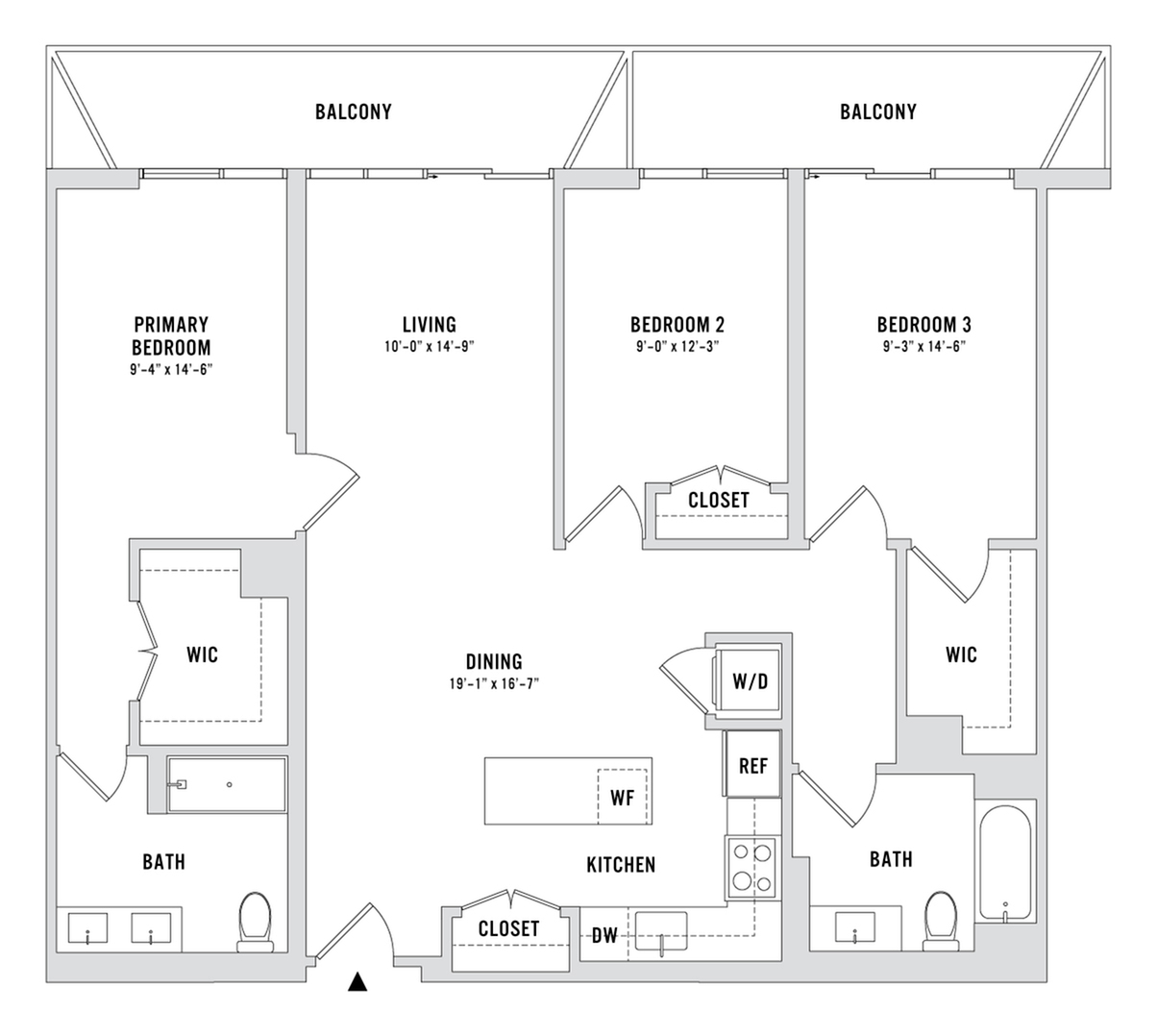 Floor plan layout diagram for C8-A-PH