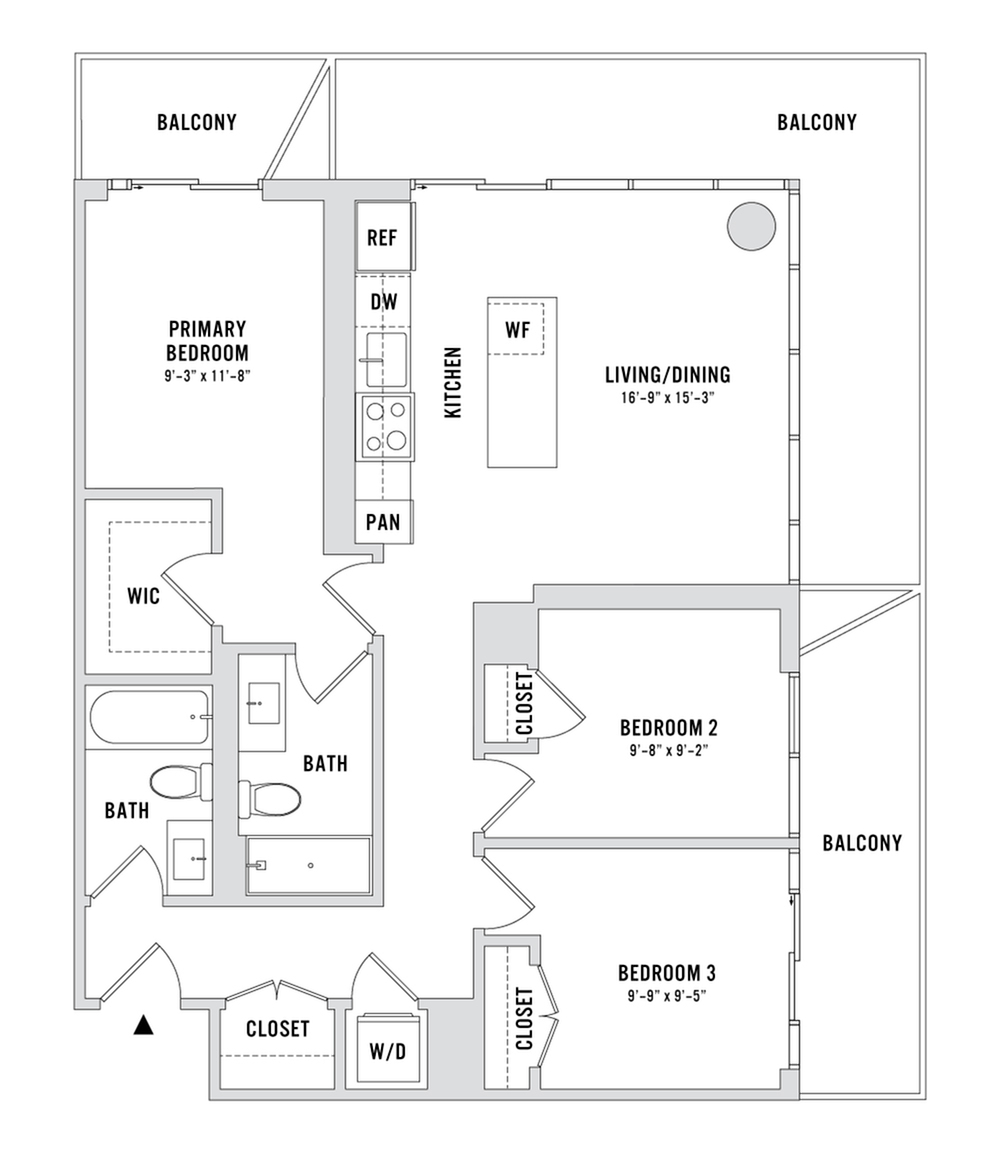 Floor plan layout diagram for C2-PH