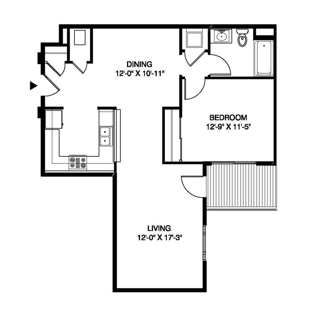 Floor plan layout diagram for C4