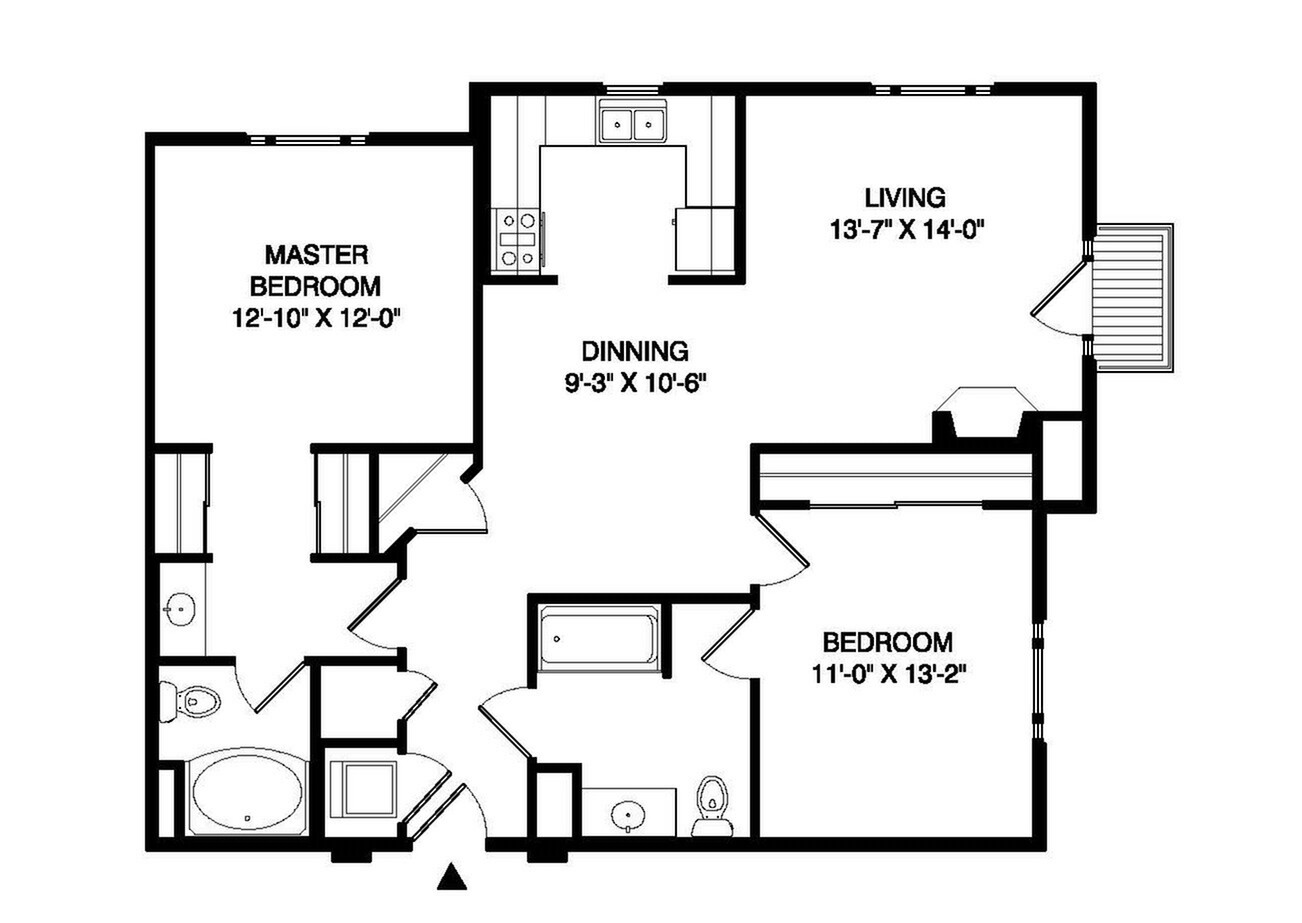 Floor plan layout diagram for B1