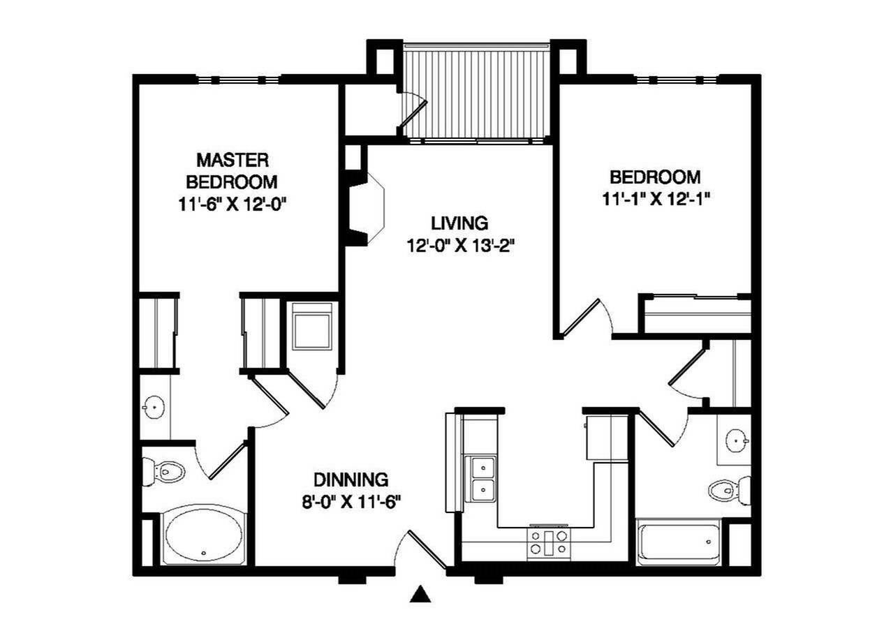Floor plan layout diagram for B3