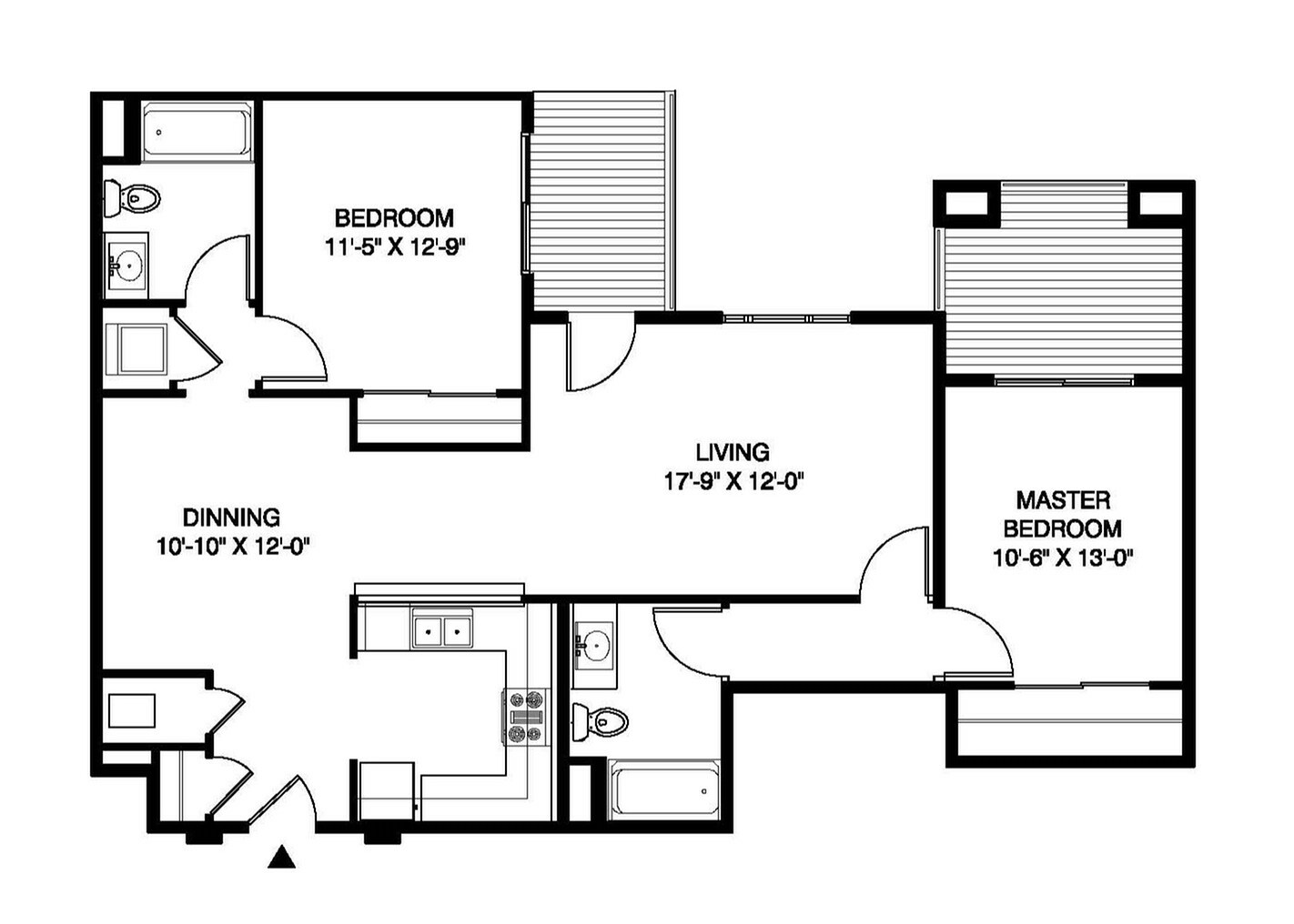 Floor plan layout diagram for B4