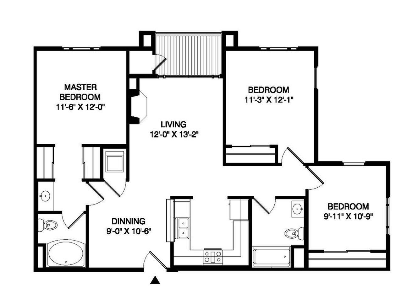 Floor plan layout diagram for A1