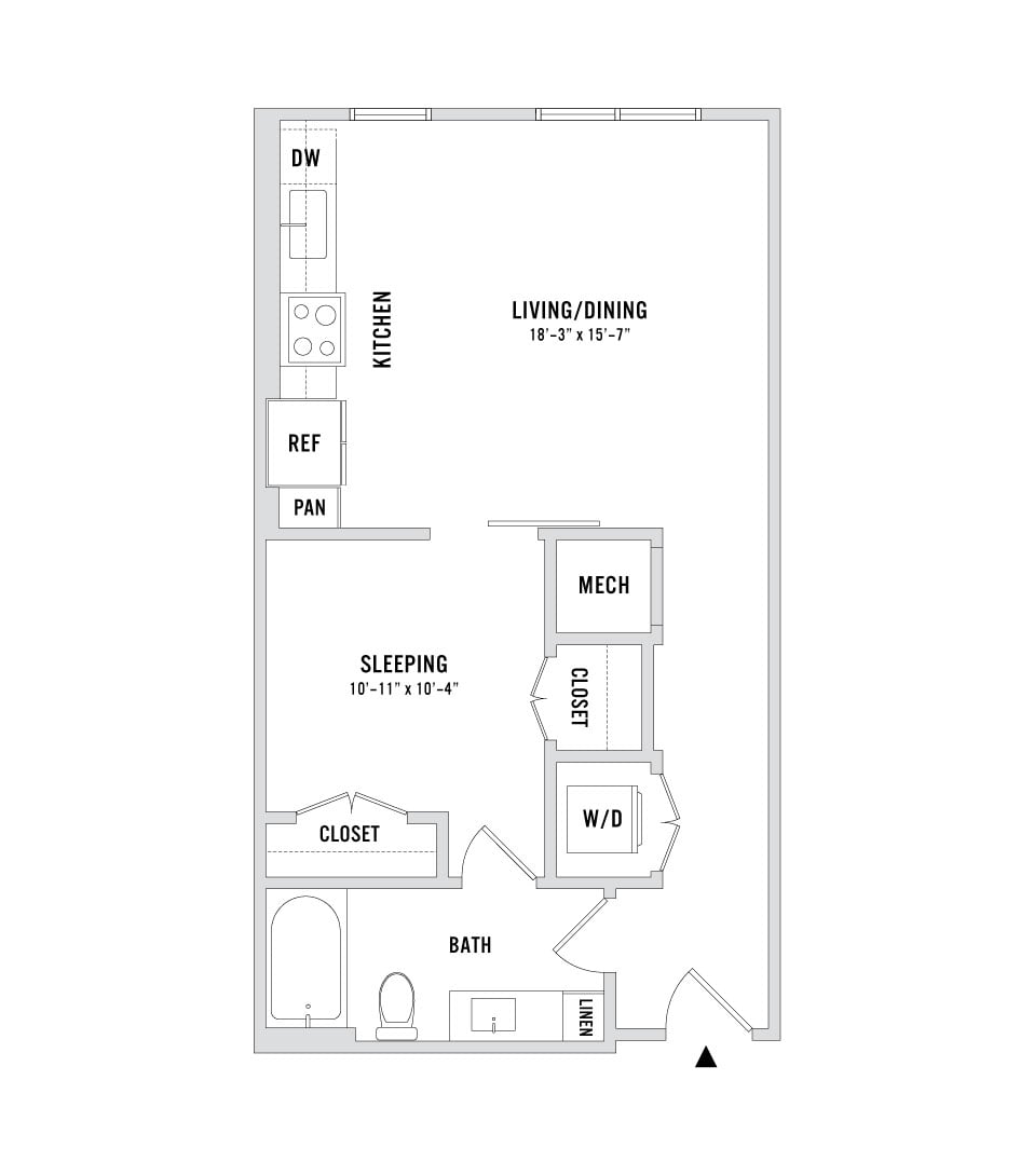 Floor plan layout diagram for S1