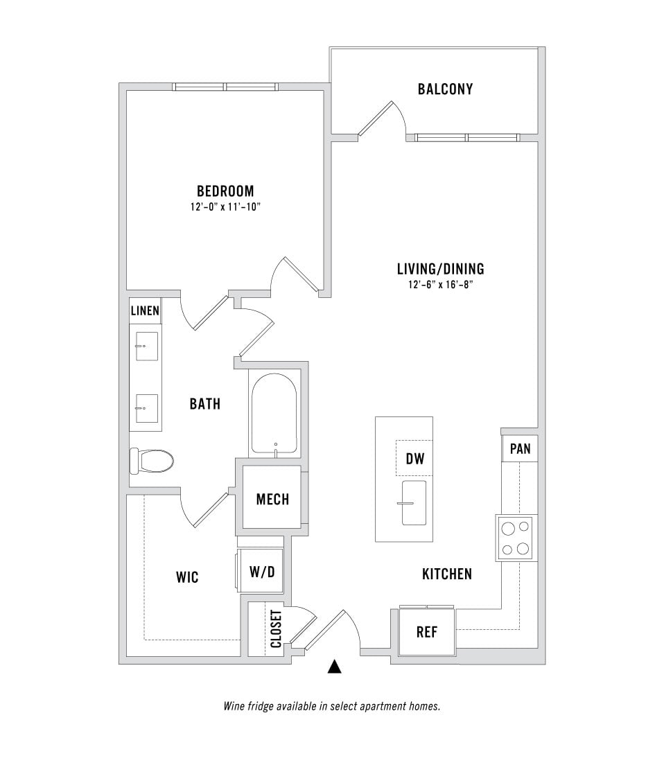 Floor plan layout diagram for A2