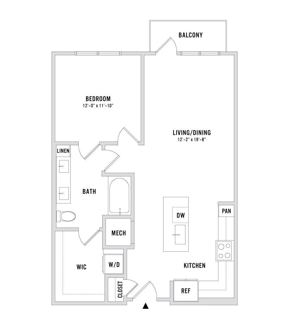 Floor plan layout diagram for A2A