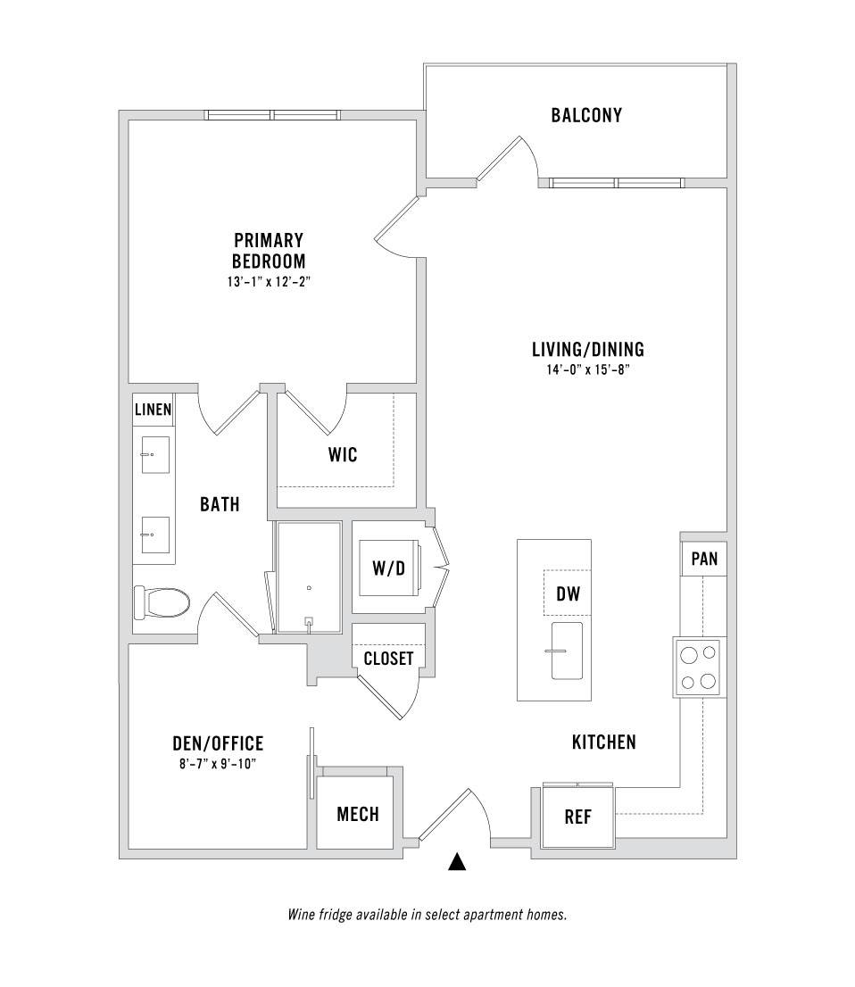 Floor plan layout diagram for A4