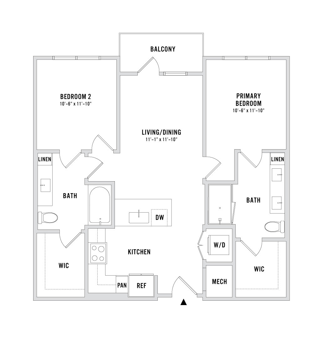 Floor plan layout diagram for B1