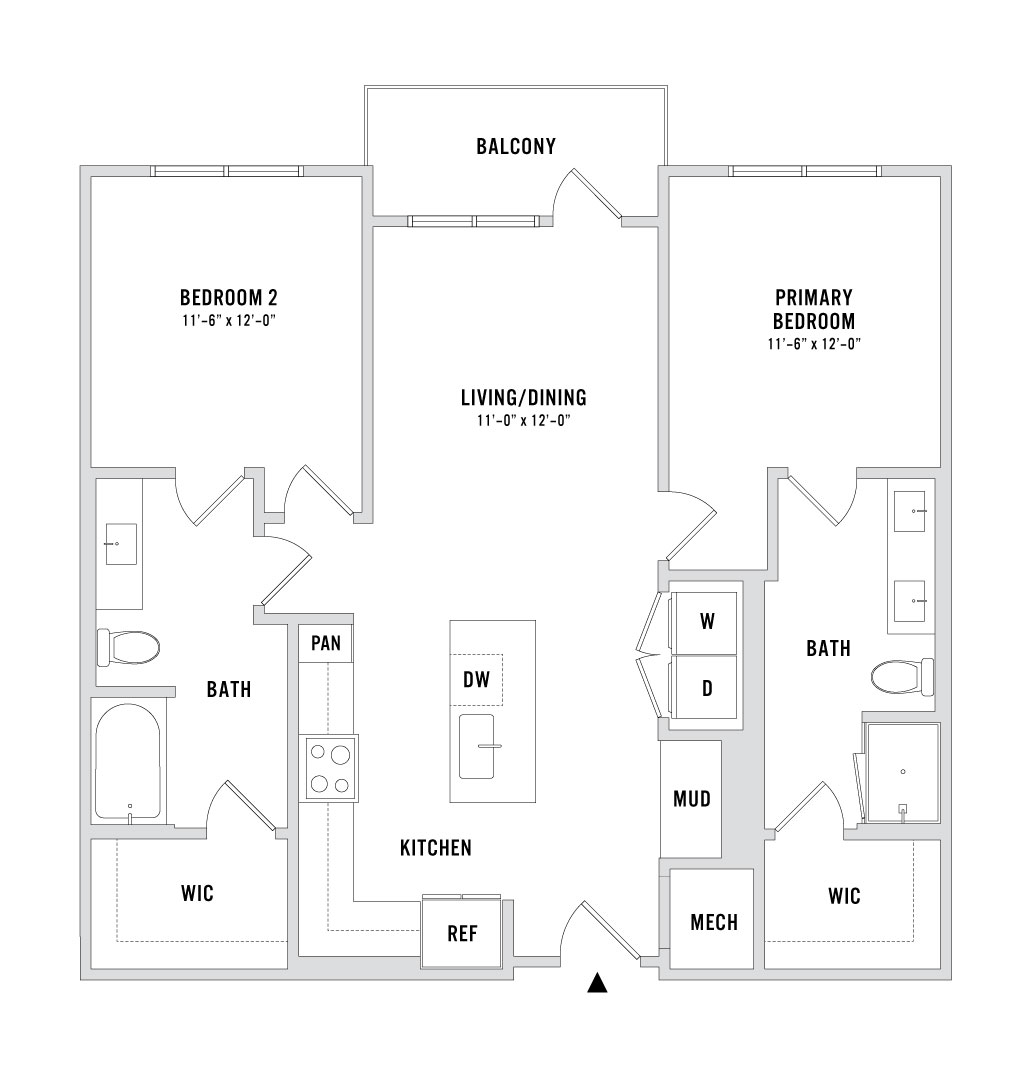 Floor plan layout diagram for B3