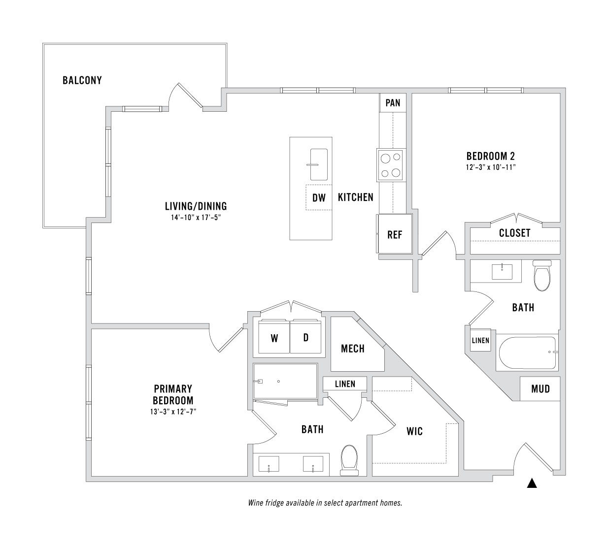 Floor plan layout diagram for B4