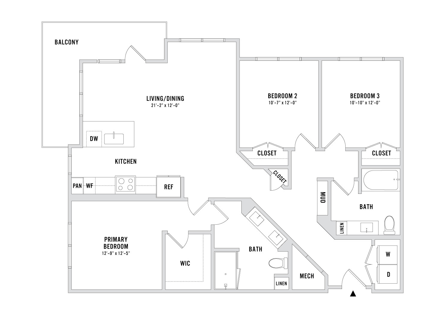 Floor plan layout diagram for C2