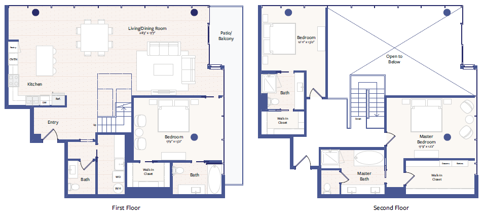 Floor plan layout diagram for PH6