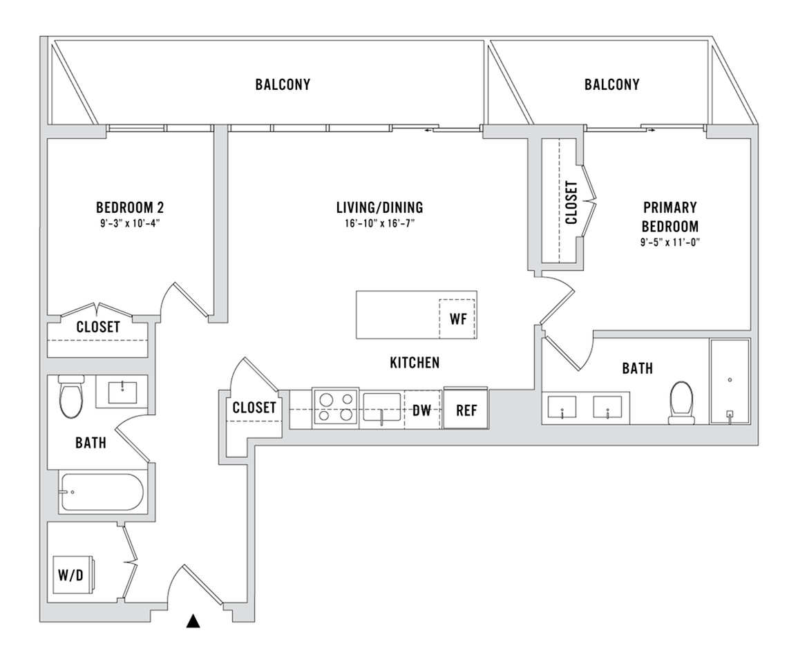 Floor plan layout diagram for B7-PH