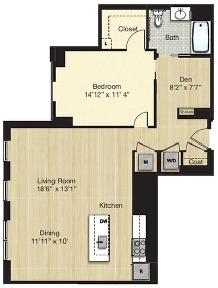 Apartment 532 floorplan
