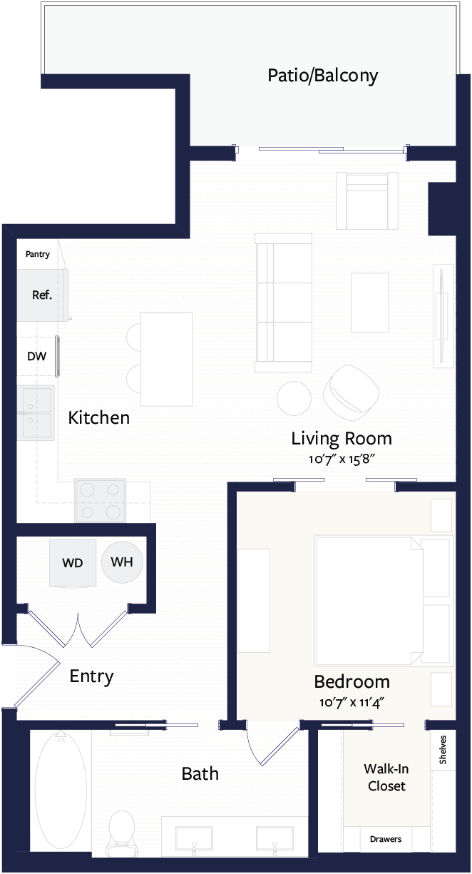Floor plan layout diagram for A5