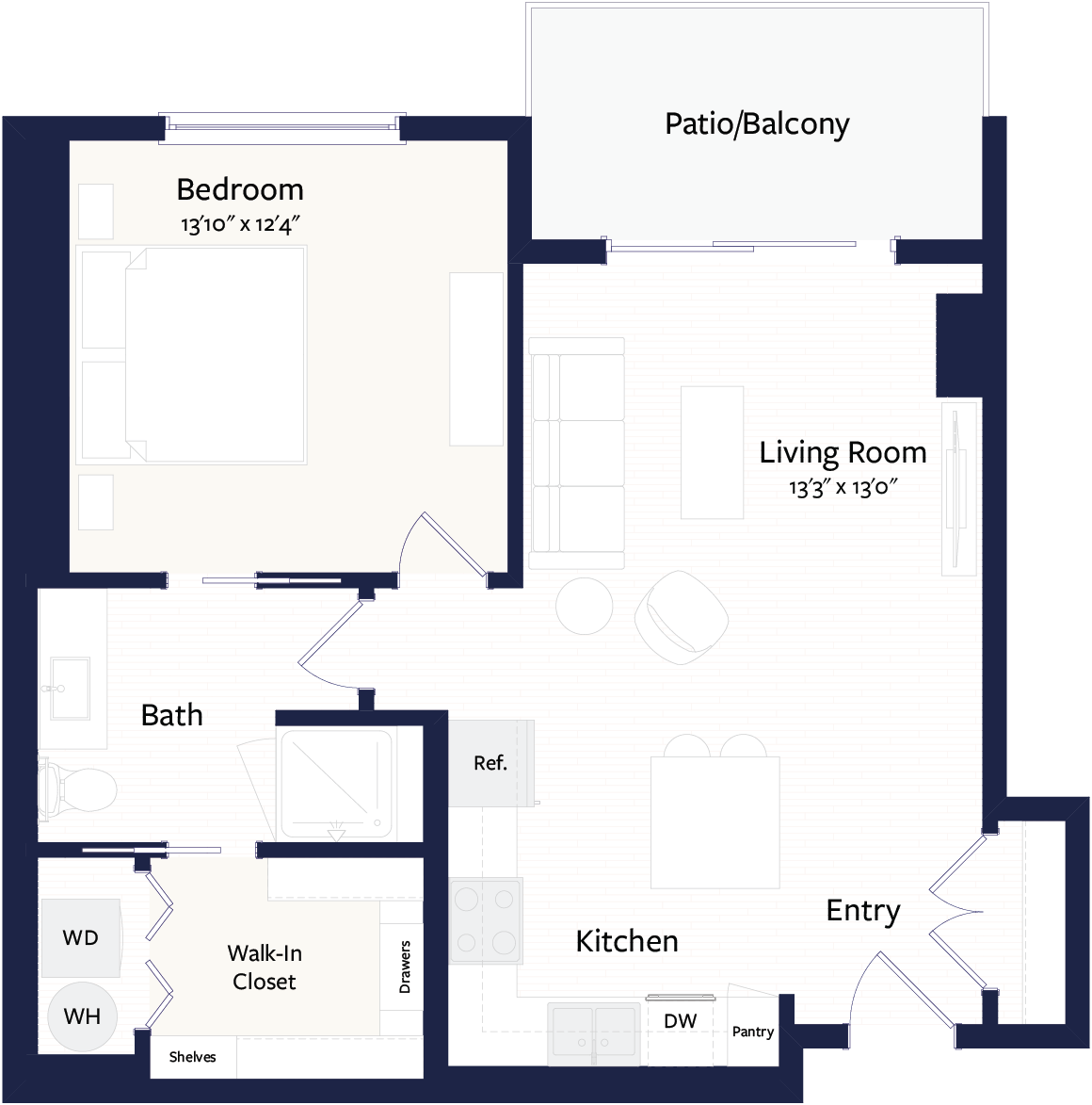 Floor plan layout diagram for A7