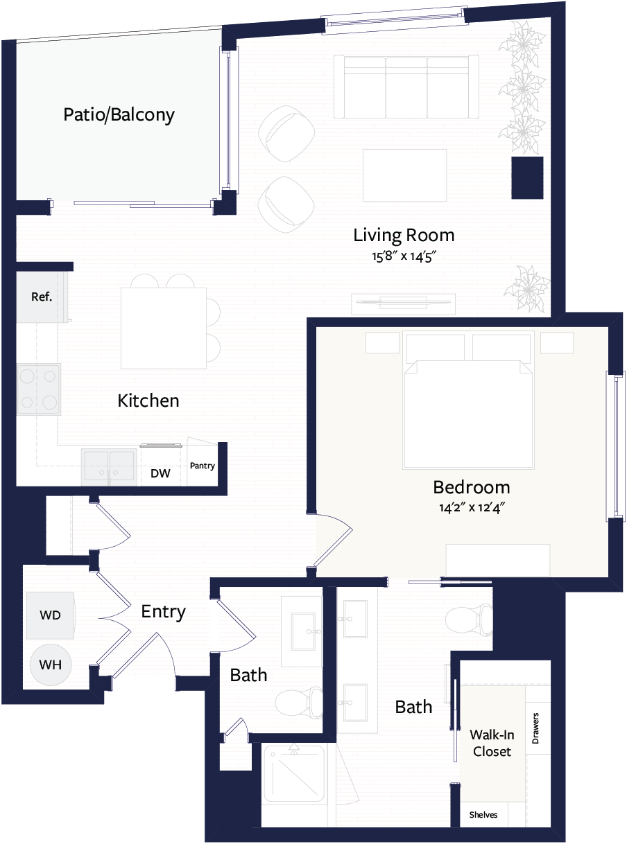 Floor plan layout diagram for A9