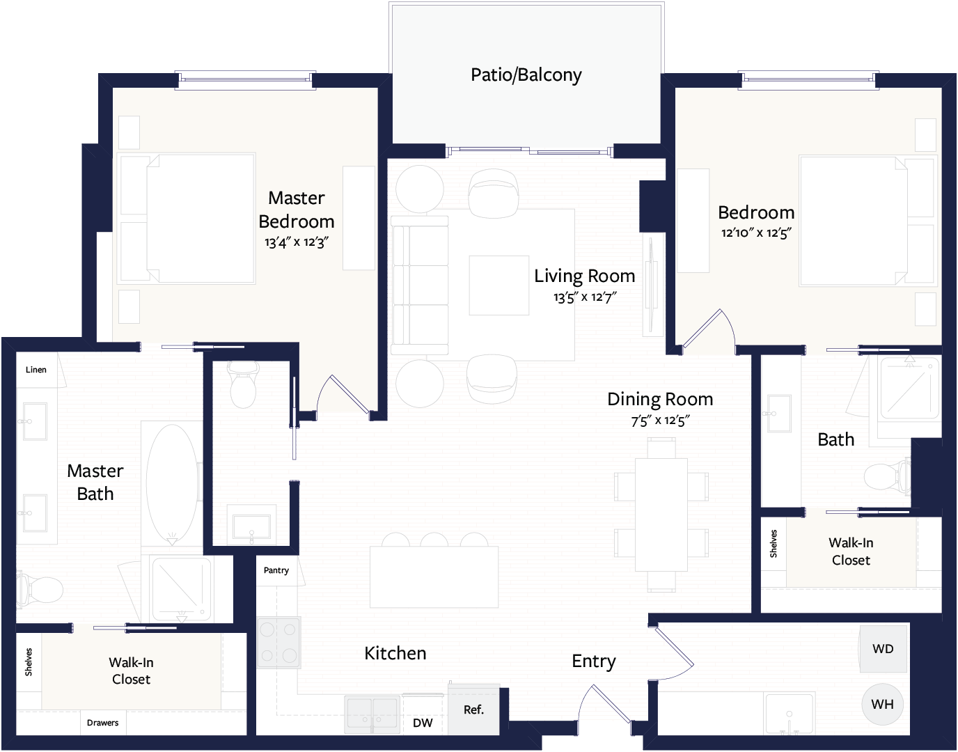 Floor plan layout diagram for B3