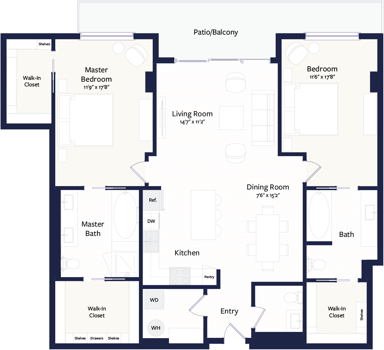 Floor plan layout diagram for B5