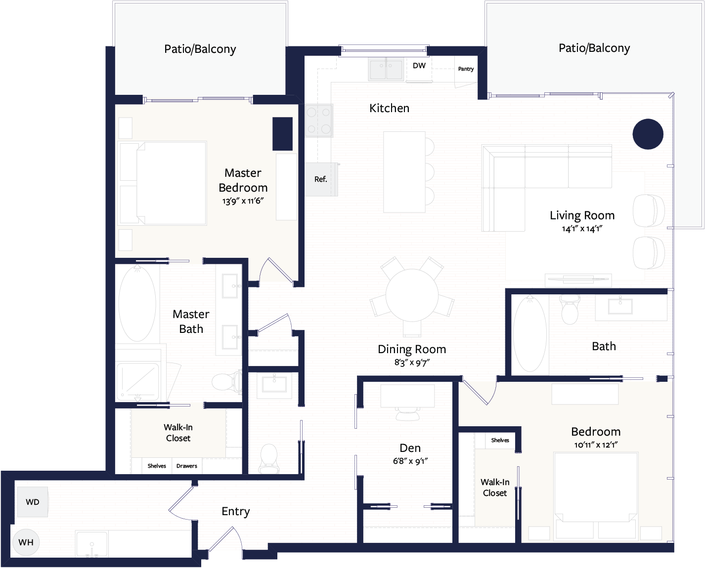 Floor plan layout diagram for B9